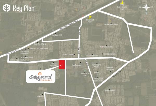 Location Plan sahajanand-elegance Location Plan