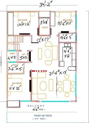 Rana Luxury Homes Typical Cluster Plan rana-luxury-homes Rana Luxury Homes Typical Cluster Plan