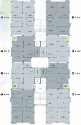  rays Block 2 Cluster Plan  For Typical Floor