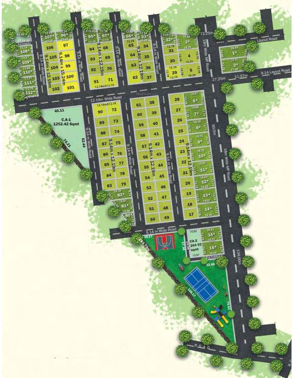  varada sizzle evergreen Layout Plan