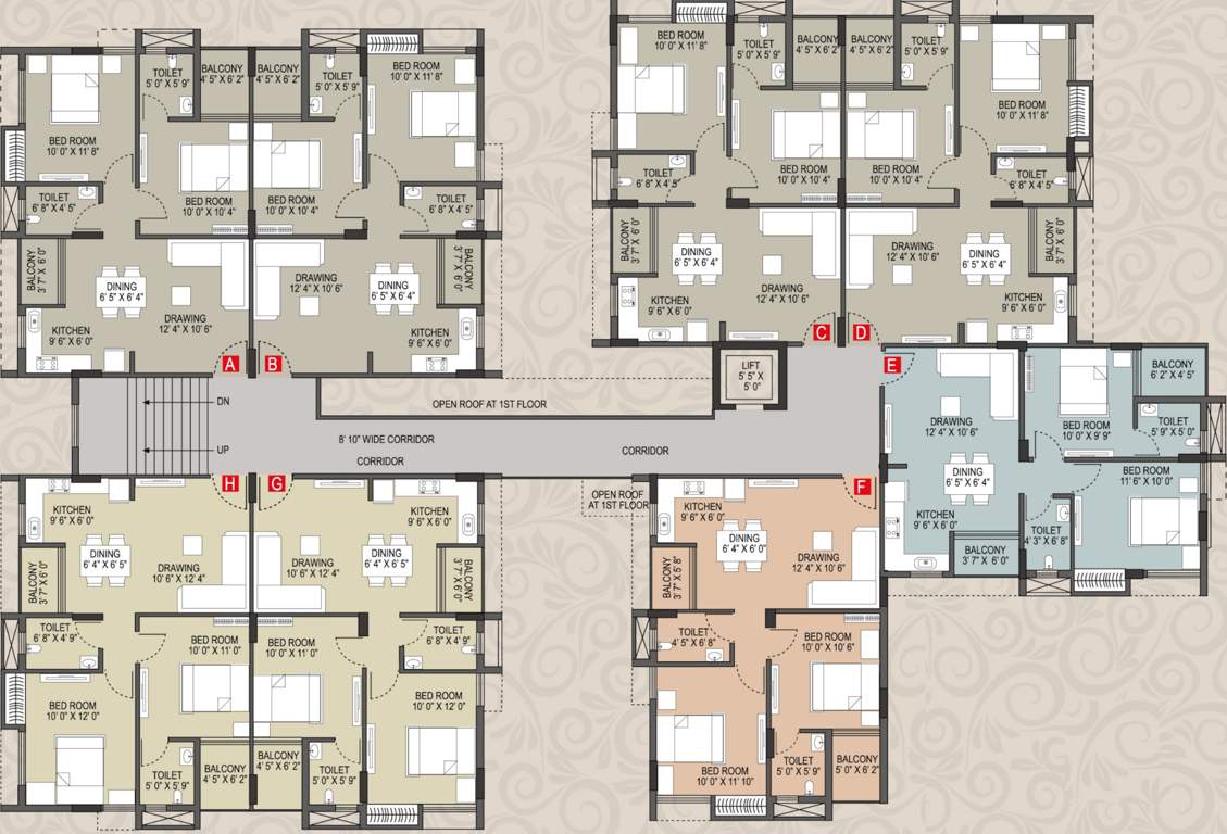  sunshine Sunshine Cluster Plan For Typical Floor Plan
