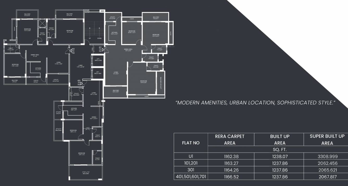  emerald Emerald Cluster Plan For Typical Floor