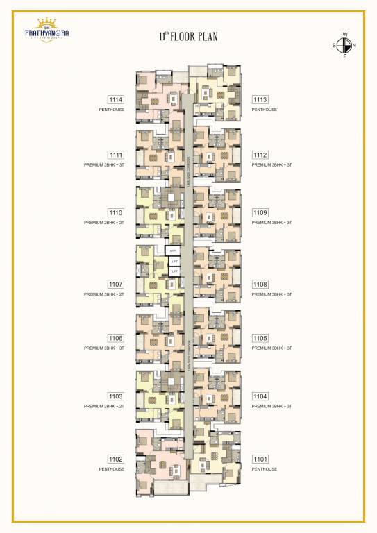 prathyangira DAC Parthyangira Cluster Plan for 11th Floor
