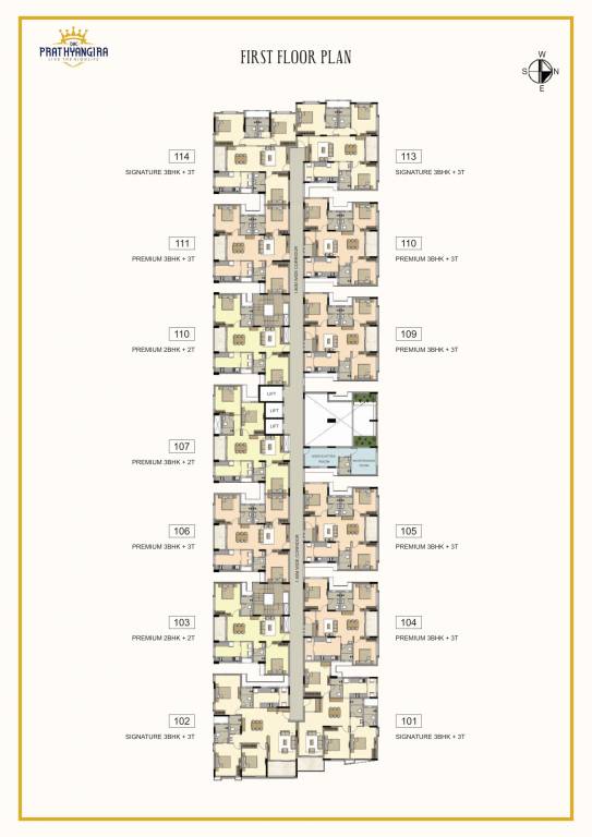 prathyangira DAC Parthyangira Cluster Plan for 1st Floor