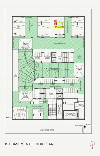  aaradhyam Block A & C 1 Basment Cluster Plan