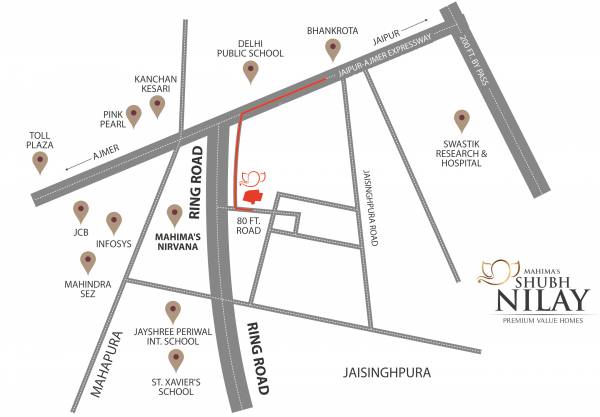 Location Plan shubh-nilay-flats Location Plan