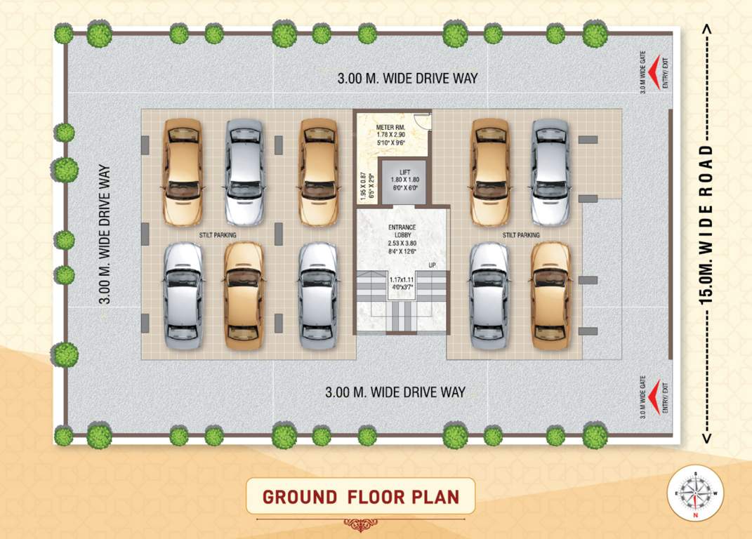  gurumauli residency Gurumauli Residency Cluster Plan for ground Floor