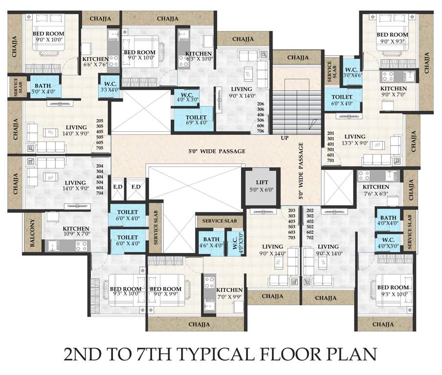  corner Corner Cluster Plan for 2nd Floor