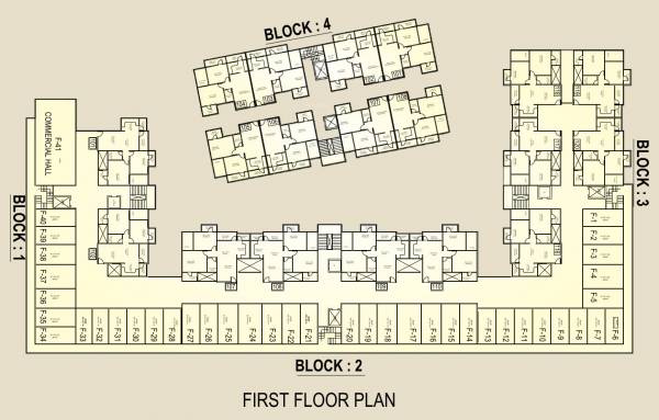 Aashima Arka 1st Floor Cluster Plan aashima-arka Aashima Arka 1st Floor Cluster Plan