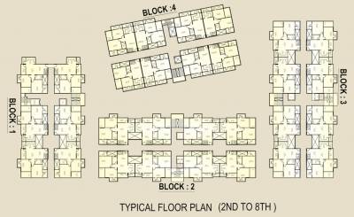  aashima-arka Aashima Arka Cluster Plan for 2nd To 8th Floor