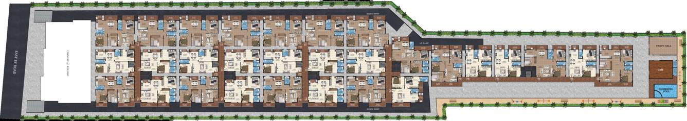  grand field Grand Field Cluster Plan for Typical Floor