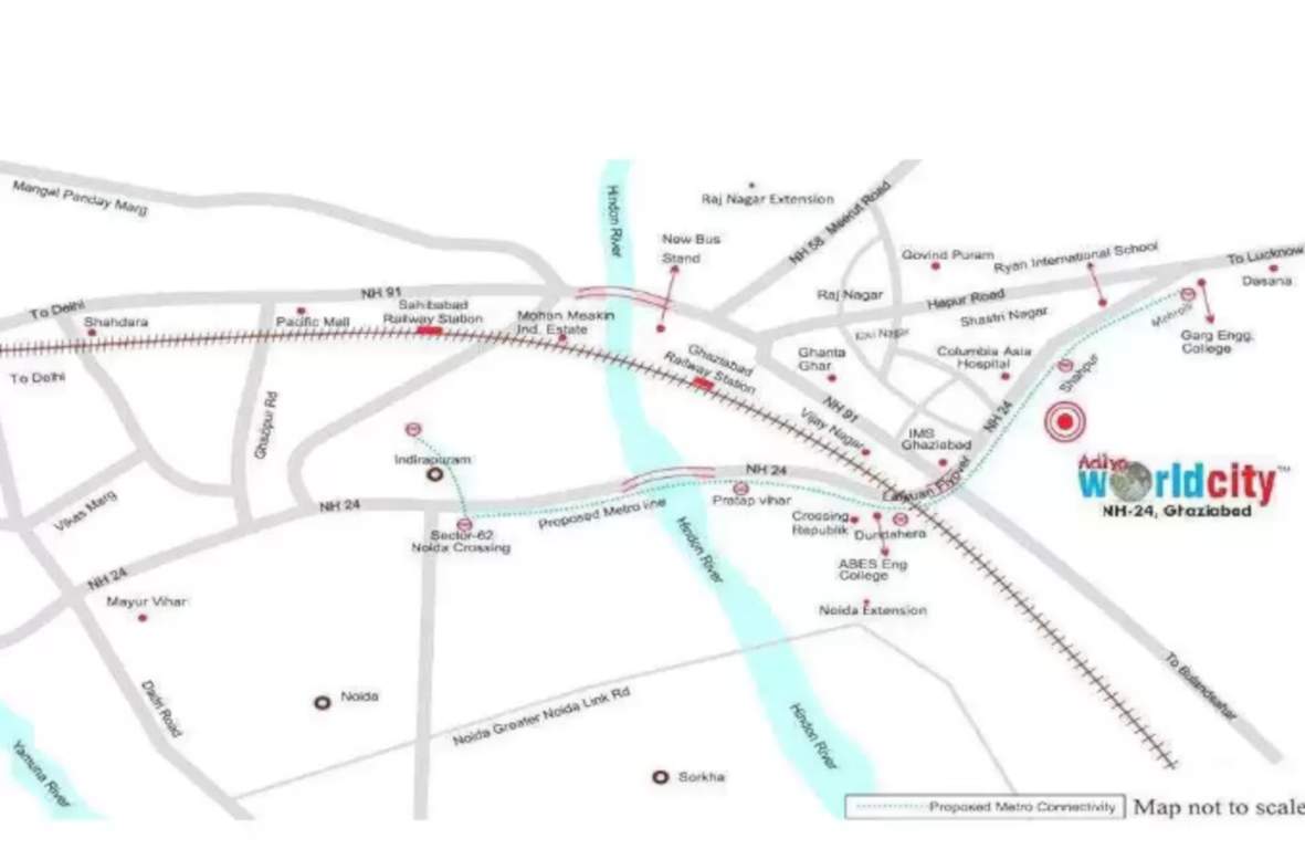 world city residential plots Location Plan