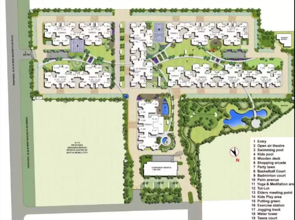 world city residential plots Master Plan