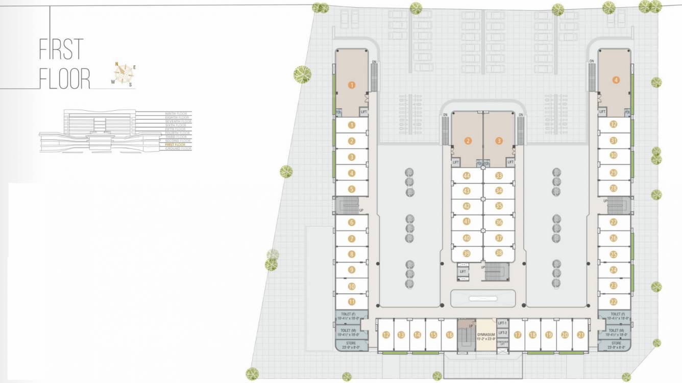  trade hub Trade Hub Cluster Plan for 1st Floor