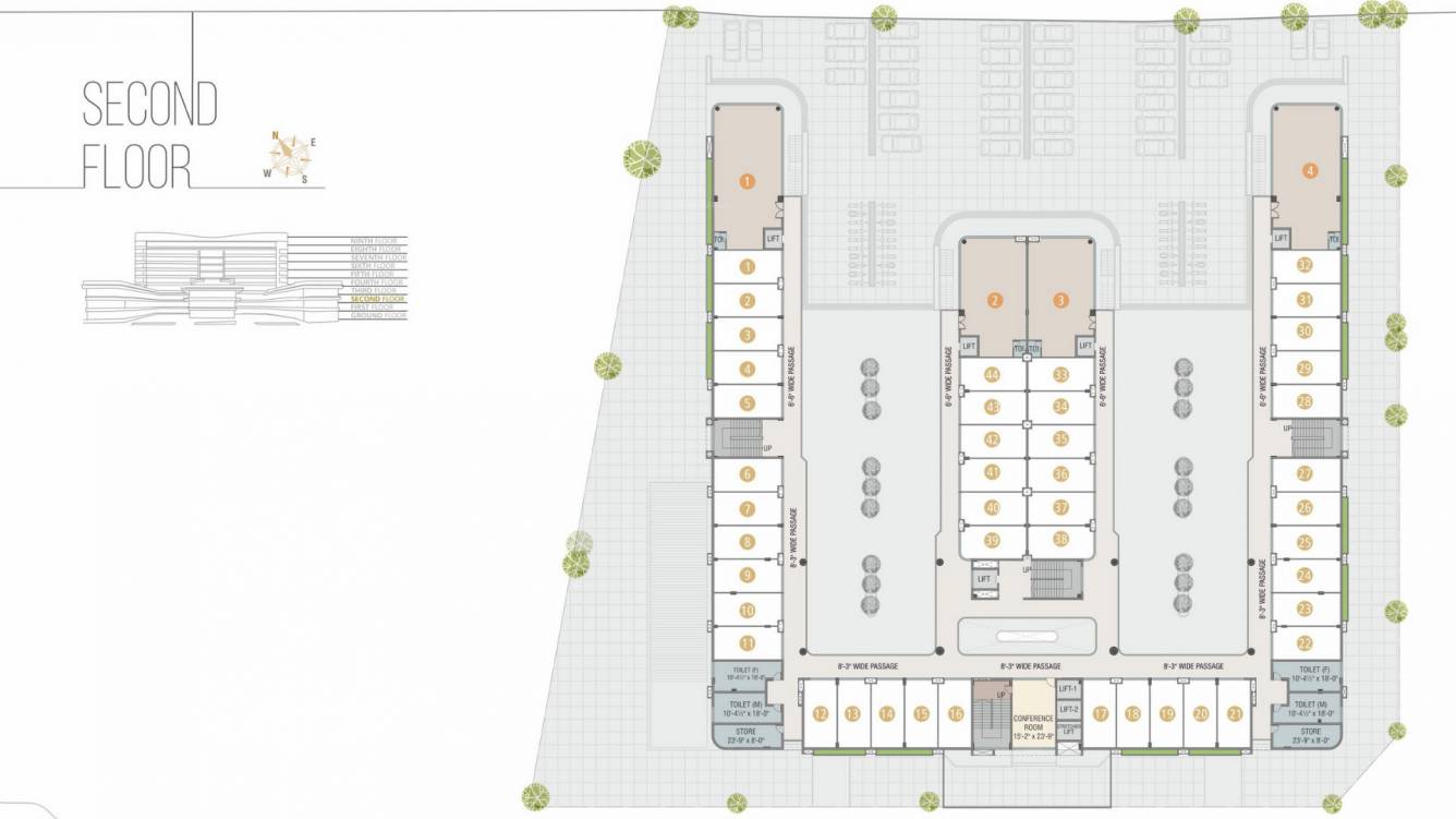  trade hub Trade Hub Cluster Plan for 2nd Floor