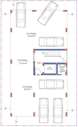  mahan-pattinathar-flats Mahan Pattinathar Flats Cluster Plan For Ground Floor
