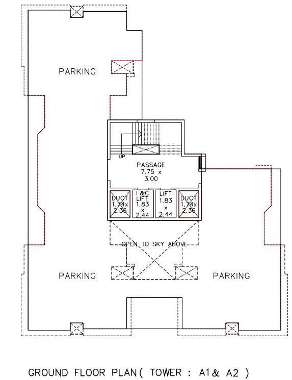  bluebell tower a 1 and a 2 Bluebell Cluster Plan for ground Floor