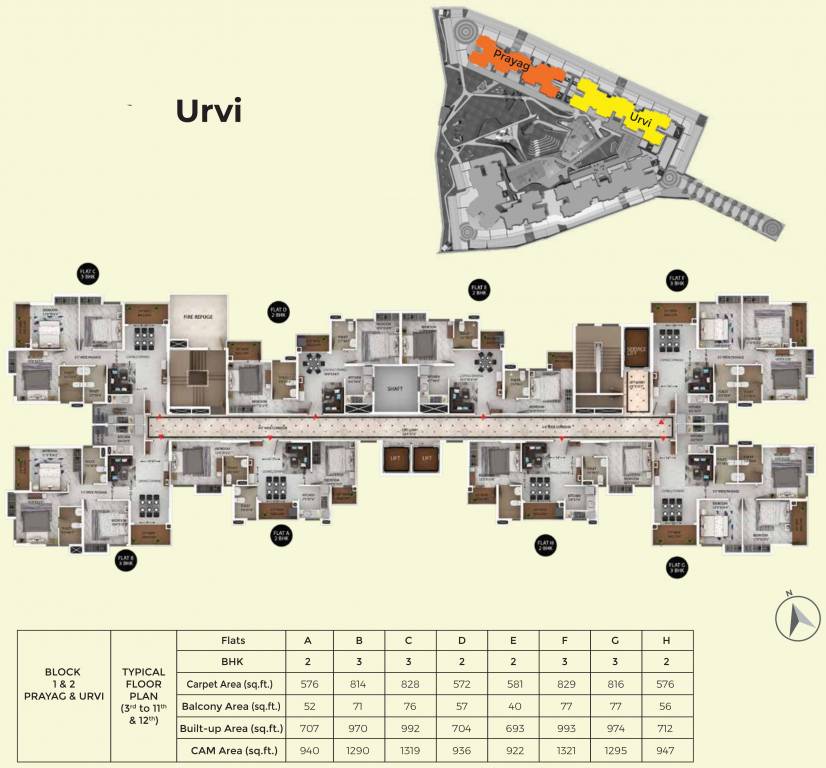 orchard amritaya Urvi Typical Cluster Plan