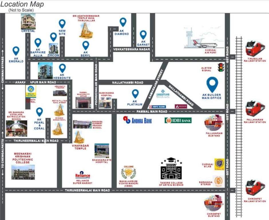  crystal Location Plan