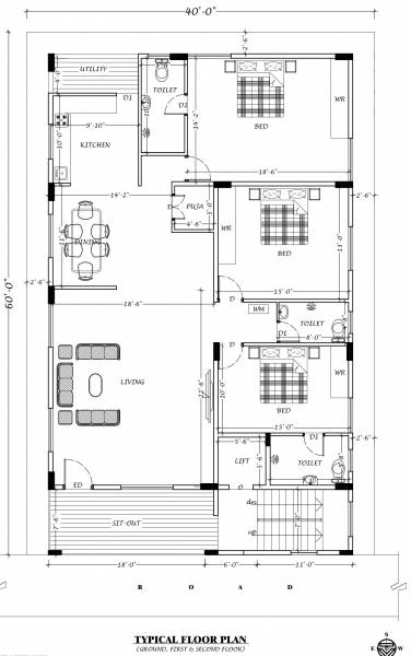  sai-residency Sai Residency Cluster Plan For Typical Floor