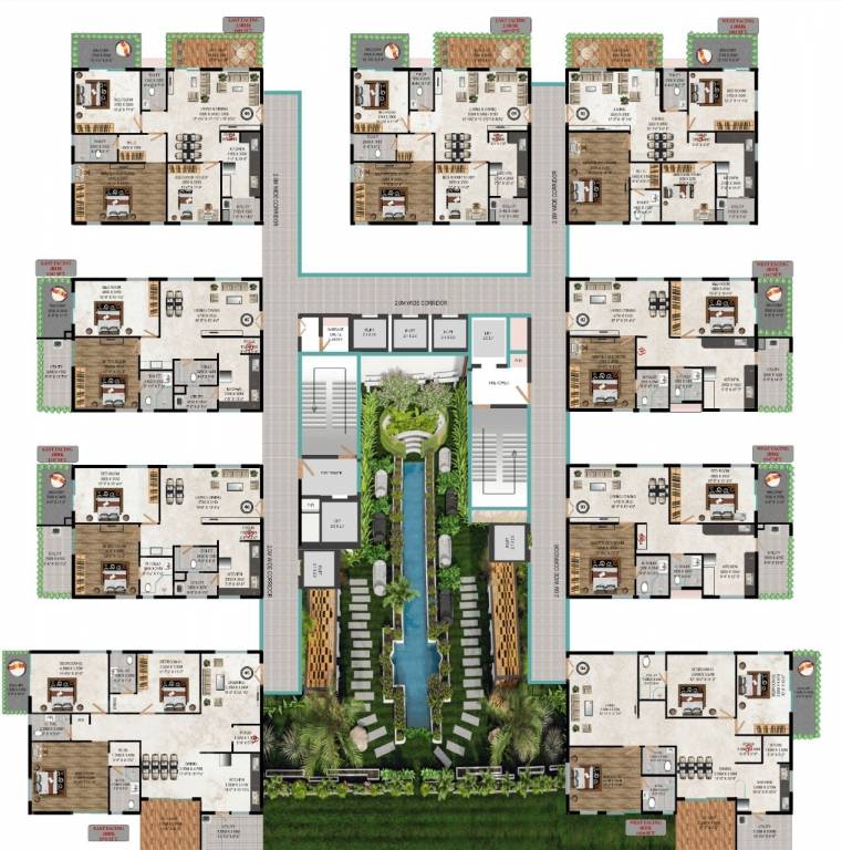  the district The District Cluster Plan from 1st to 39th Floor