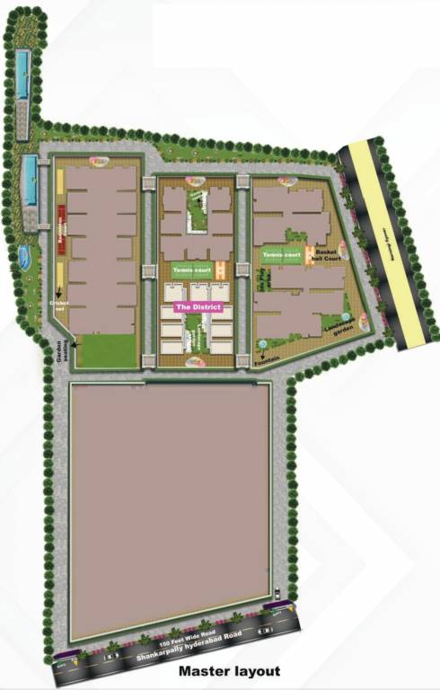  the district Layout Plan