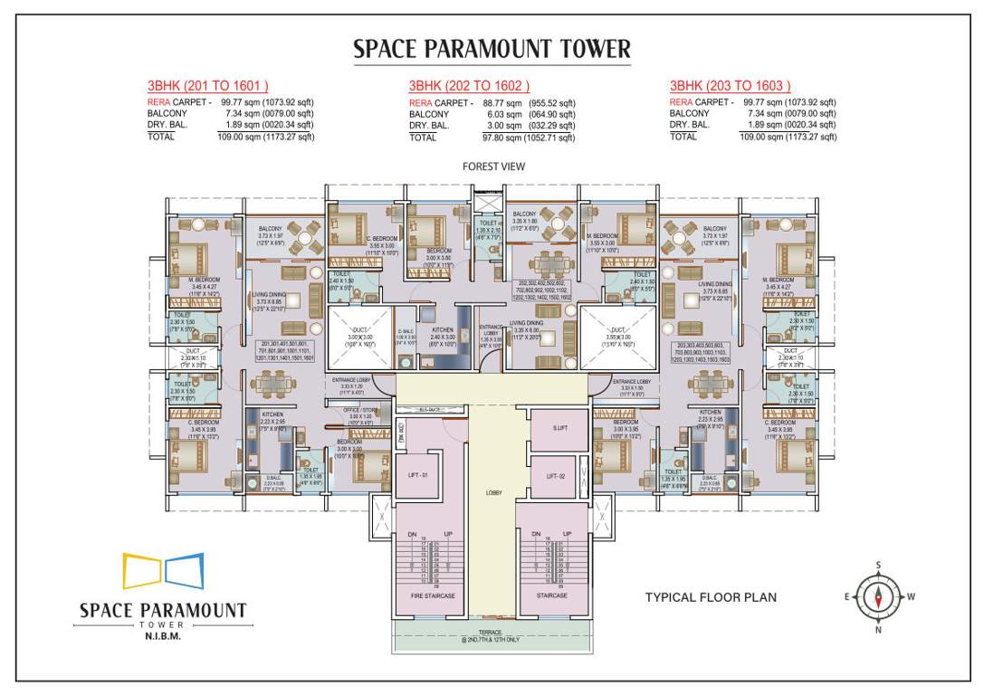  paramount tower Space Paramount Tower Cluster Plan