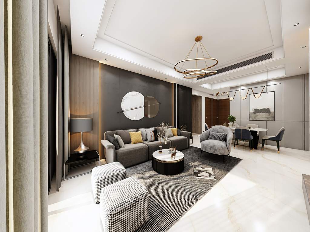  paramount tower Living Area