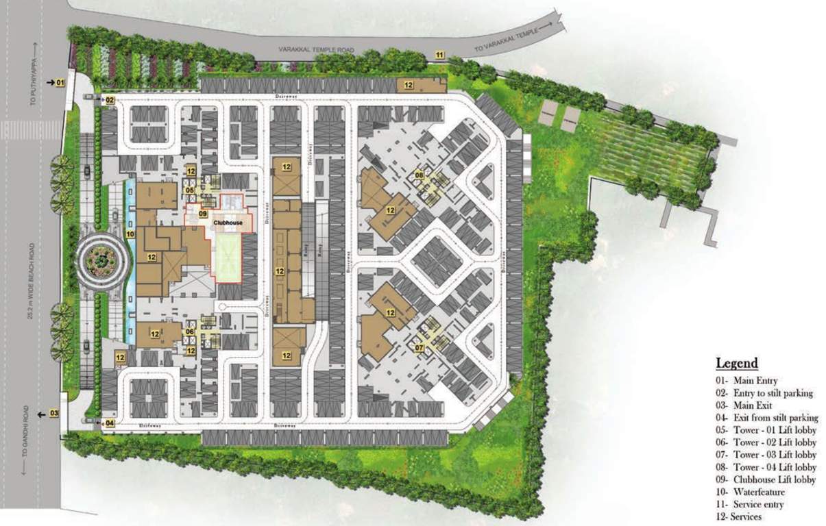  ocian pearl Tower 1 To 4 Stilt Cluster Plan