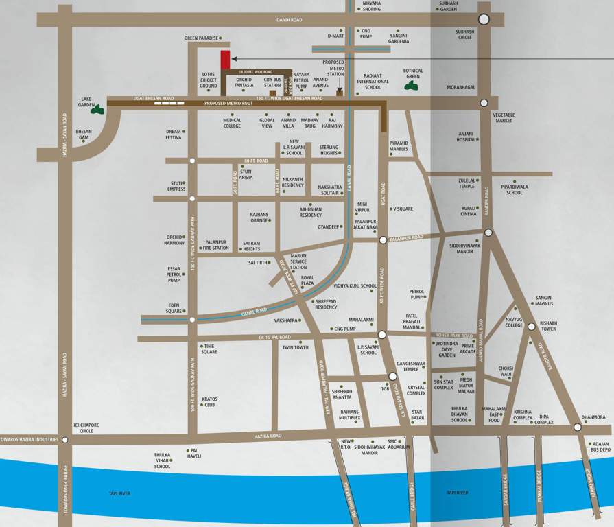  vaikunth homes Location Plan