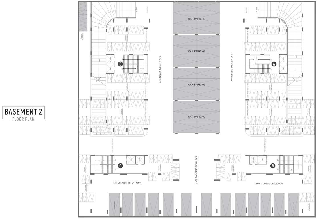  kopren park view Block A, Block B, Block C And Block D Basement 2  Cluster Plan
