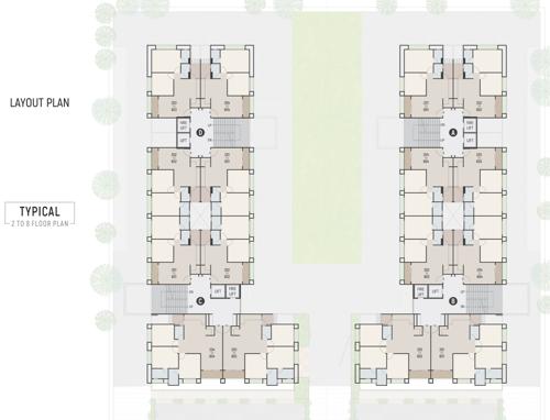  kopren-park-view Block A, Block B, Block C And Block D  Cluster Plan from 2nd to 8th Floor