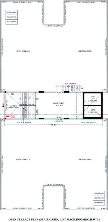  80 Block A And Block B Terrace  Cluster Plan