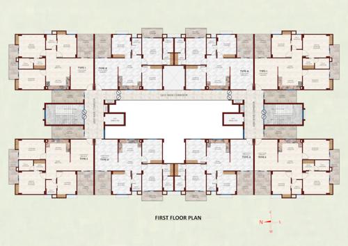  the-woods-kohinoor The Woods Kohinoor Cluster Plan for 1st Floor