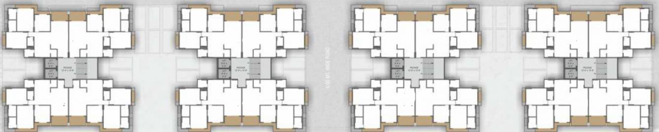 glenforest Tower C And D Typical Cluster Plan