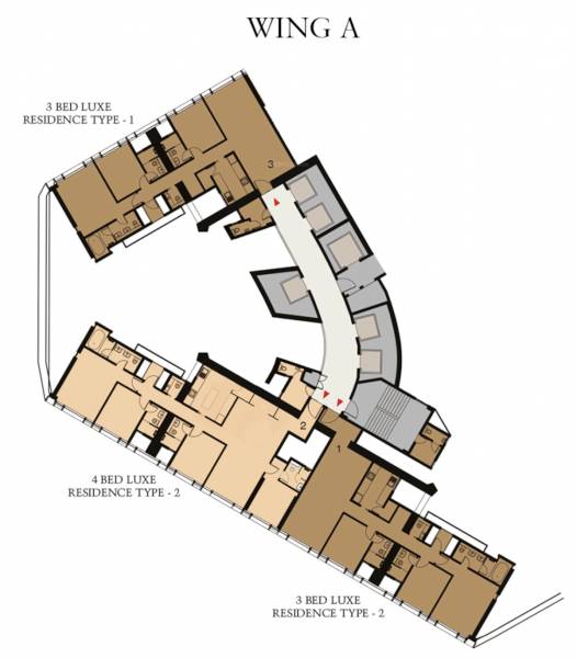 Wing A Cluster Plan trump-tower-mumbai Wing A Cluster Plan