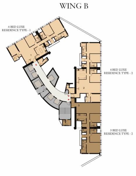 Wing B Cluster Plan trump-tower-mumbai Wing B Cluster Plan