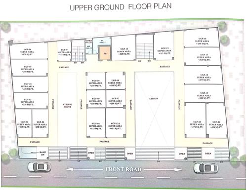  twin-city-walk Twin City Walk Cluster Plan for Upper ground Floor