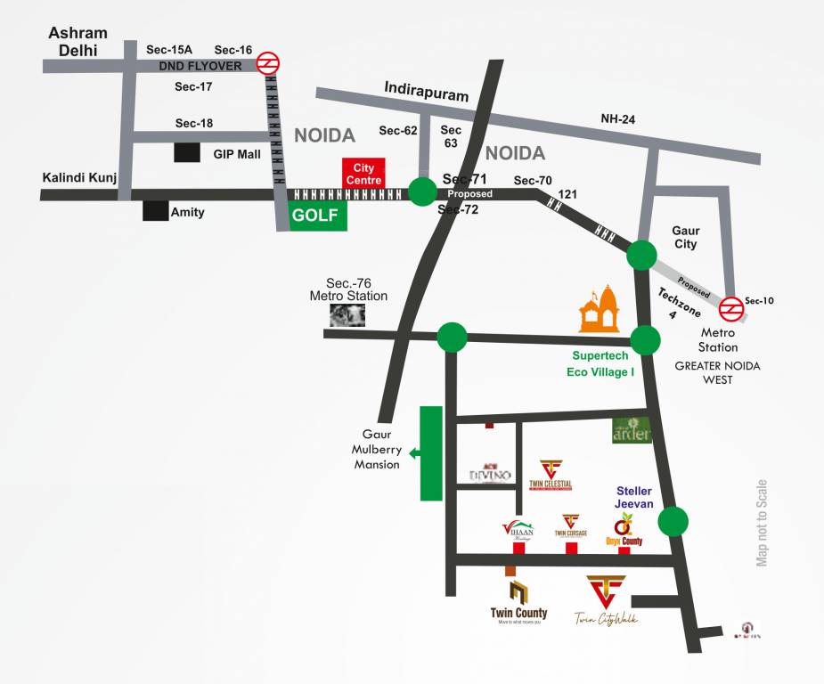  twin city walk Location Plan