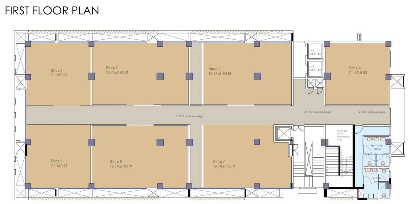  mn shantiniketan MN Shantiniketan Cluster Plan for 1st Floor