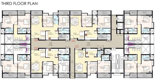  mn-shantiniketan MN Shantiniketan Cluster Plan for 3rd Floor