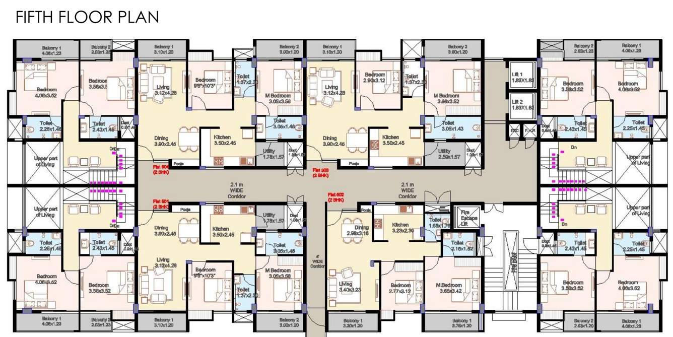  mn shantiniketan MN Shantiniketan Cluster Plan for 5th Floor