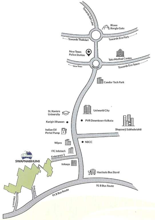  swapnabhumi  Location Plan
