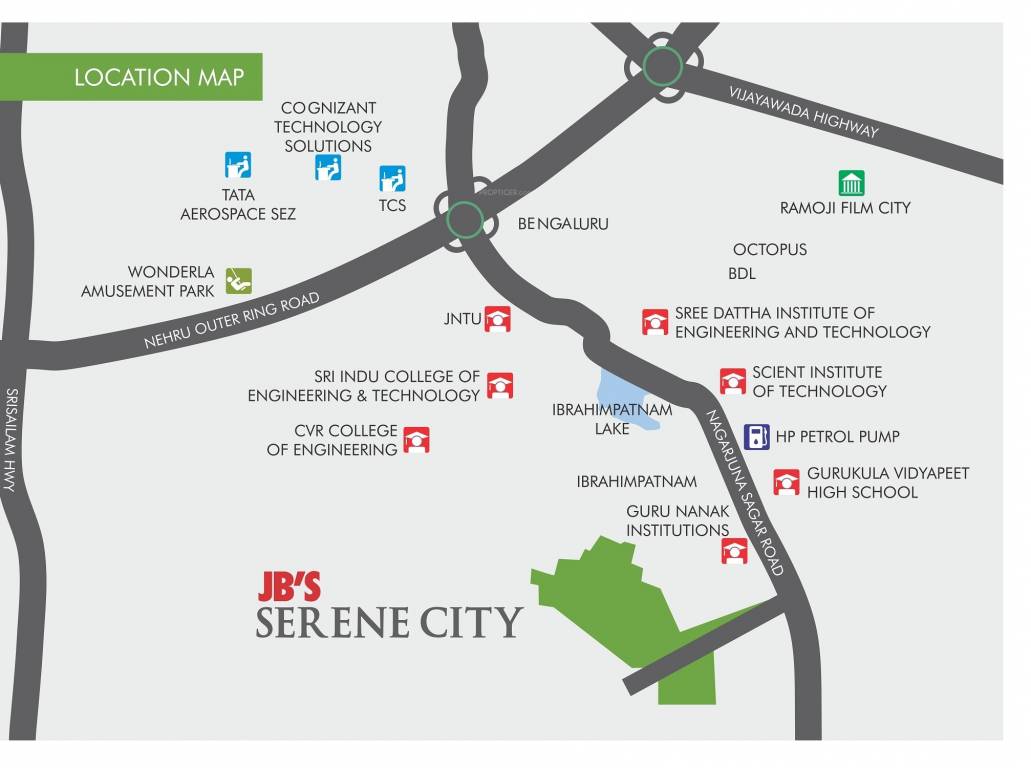  serene city Location Plan