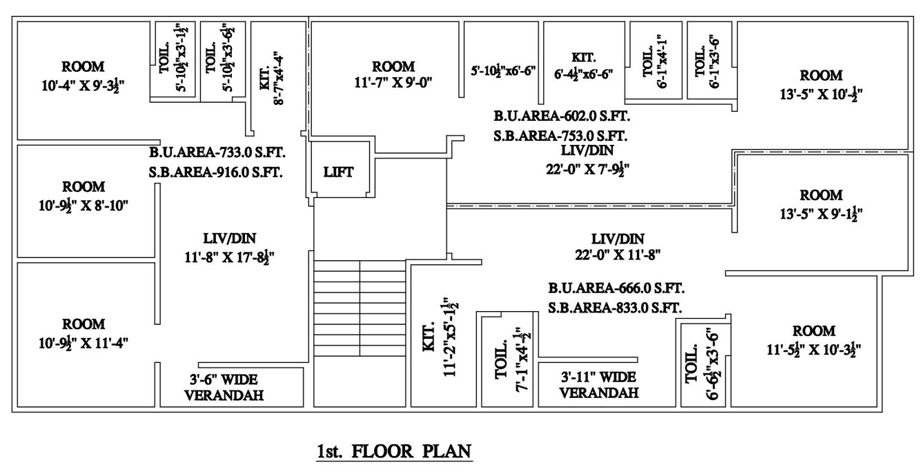  niwas Sai Niwas Cluster Plan for 1st Floor