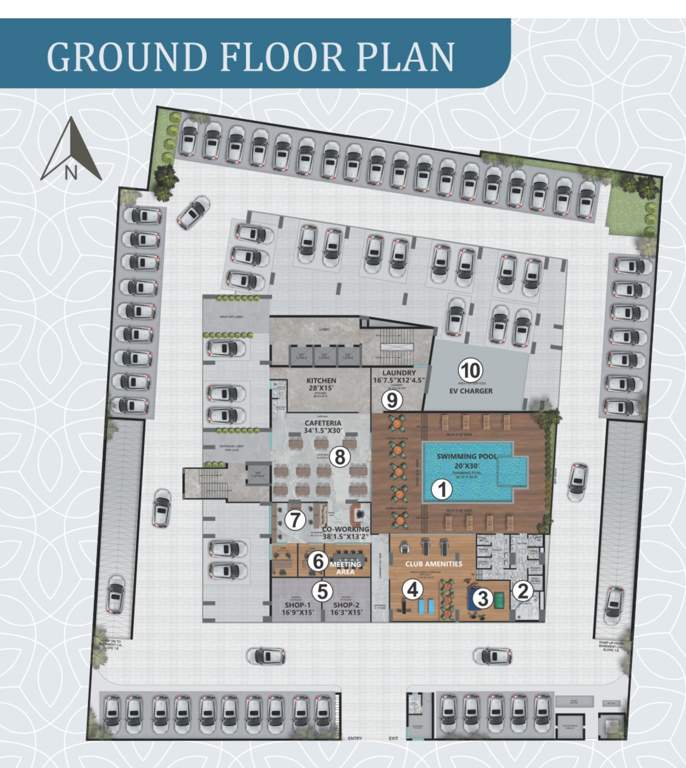  urban suites Urban Suites Cluster Plan For Ground Floor
