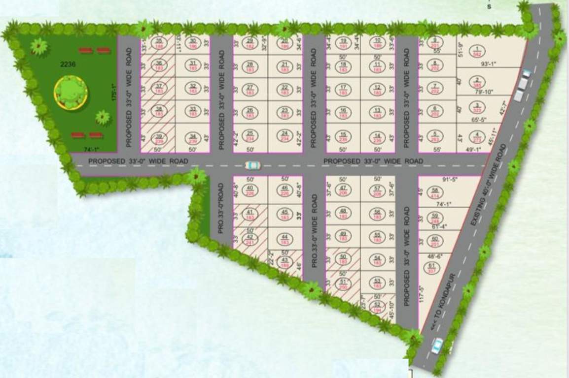  avenues Layout Plan