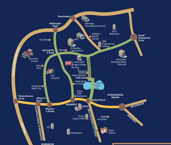  surya-elite Location Plan