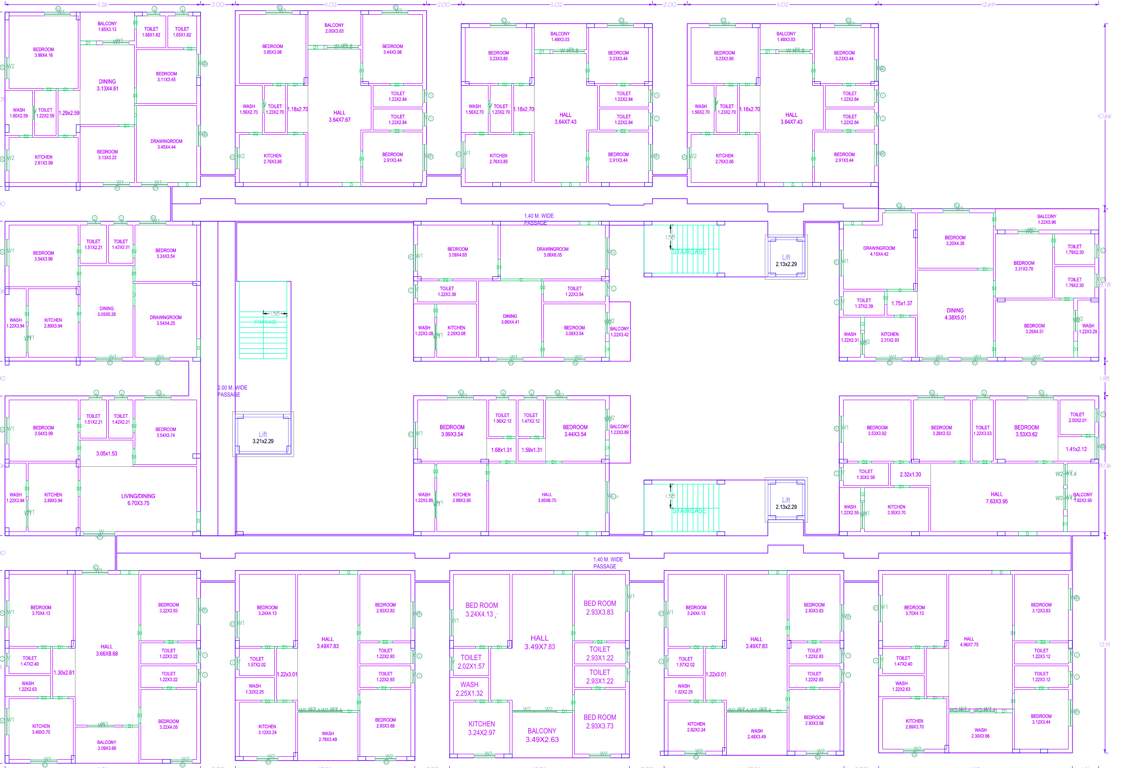  homes Homes Cluster Plan