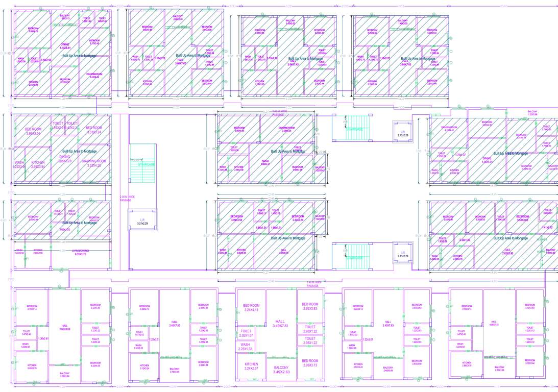  homes Homes Cluster Plan
